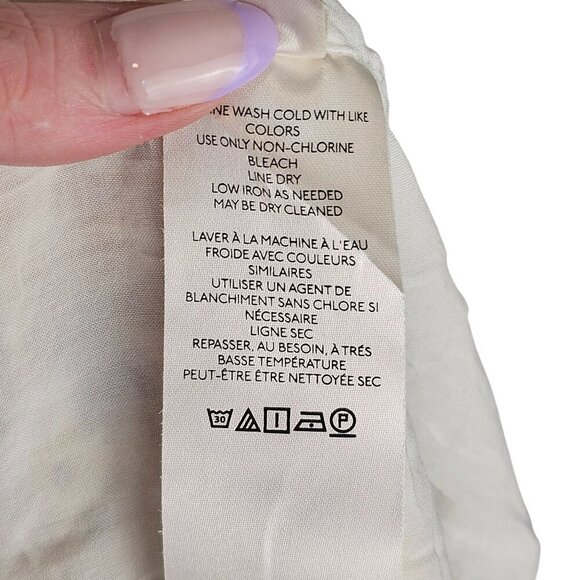 Free People Forget me Not Mini Dress Ivory Combo Ditsy Floral Mini Dress Sz 6 - Picture 9 of 10